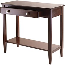 Winsome Richmond 33.98 x 29.92 x 15.69 Wood Console Hall Table Tapered Leg, Brown