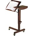 Winsome Wood Top Adjustable Height Laptop Cart, Antique Walnut (94423)