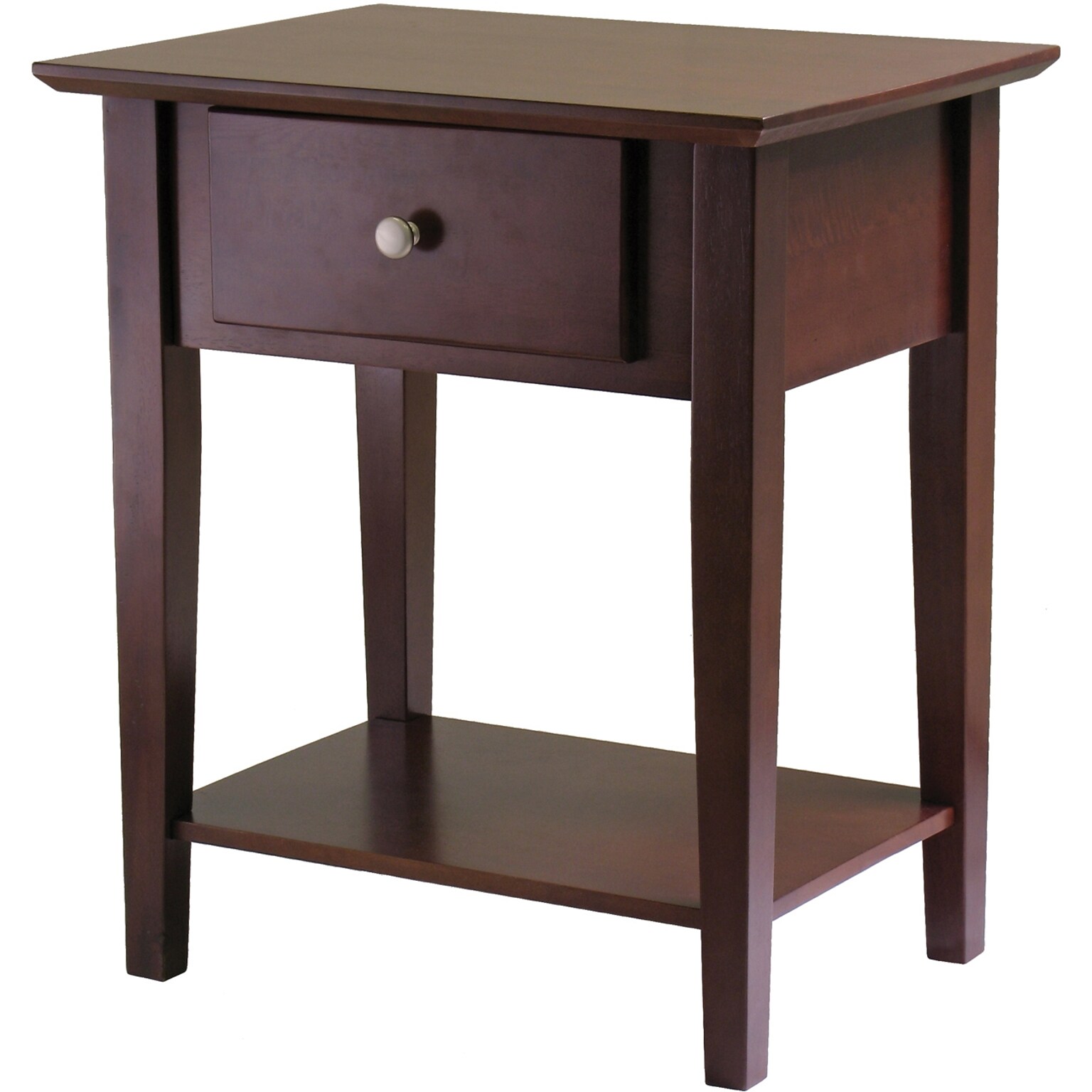 Winsome 25 x 22 x 16 Wood Shaker Night Stand, Brown