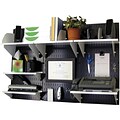 Wall Control Desk and Office Craft Center Organizer Kit, Black/White