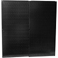 Wall Control Combo Metal Pegboard Panel, Black, 2/Pack