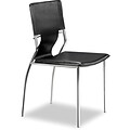 Zuo® Trafico Leatherette Dining Chair; Black, 4/Pack