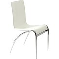 Euro Style™ Grace White Leather Dining Side Chair, 4/Set (03185)