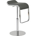 Euro Style™ Freddy Leatherette Bar/Counter Stool; Gray
