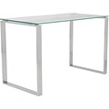 Euro Style™ Diego Glass Desk; Clear, Box