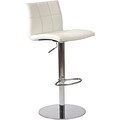 Euro Style™ Cyd Leatherette Bar/Counter Stool; White