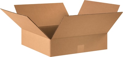 17 x 17 x 4 Heavy Duty Shipping Boxes, 32 ECT, Brown, 25/Bundle (17174)