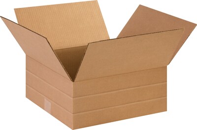 14 x 6 x 14 Multi-Depth Shipping Boxes, Brown, 25/Bundle (MD14146)
