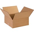 14Lx14Wx6H(D) Single-Wall Multi-Depth Corrugated Boxes; Brown, 25 Boxes/Bundle