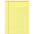 TOPS Docket Writing Notepad, 8-1/2 x 11-3/4, Legal Ruled, Canary, 70 Sheets/Pad (63621)