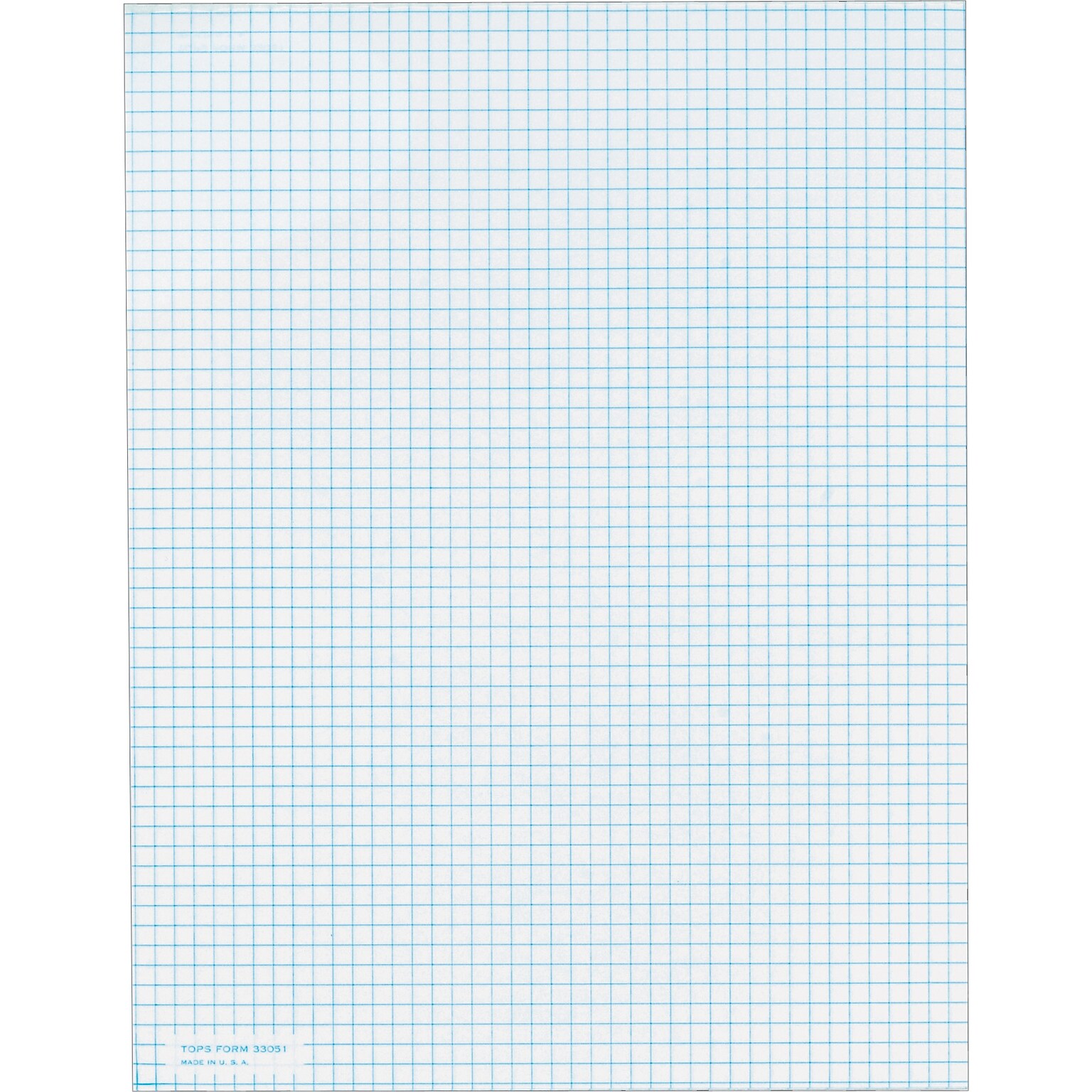 TOPS Graph Pad, 8.5 x 11, Quad Ruled, White, 50 Sheets/Pad (33051)