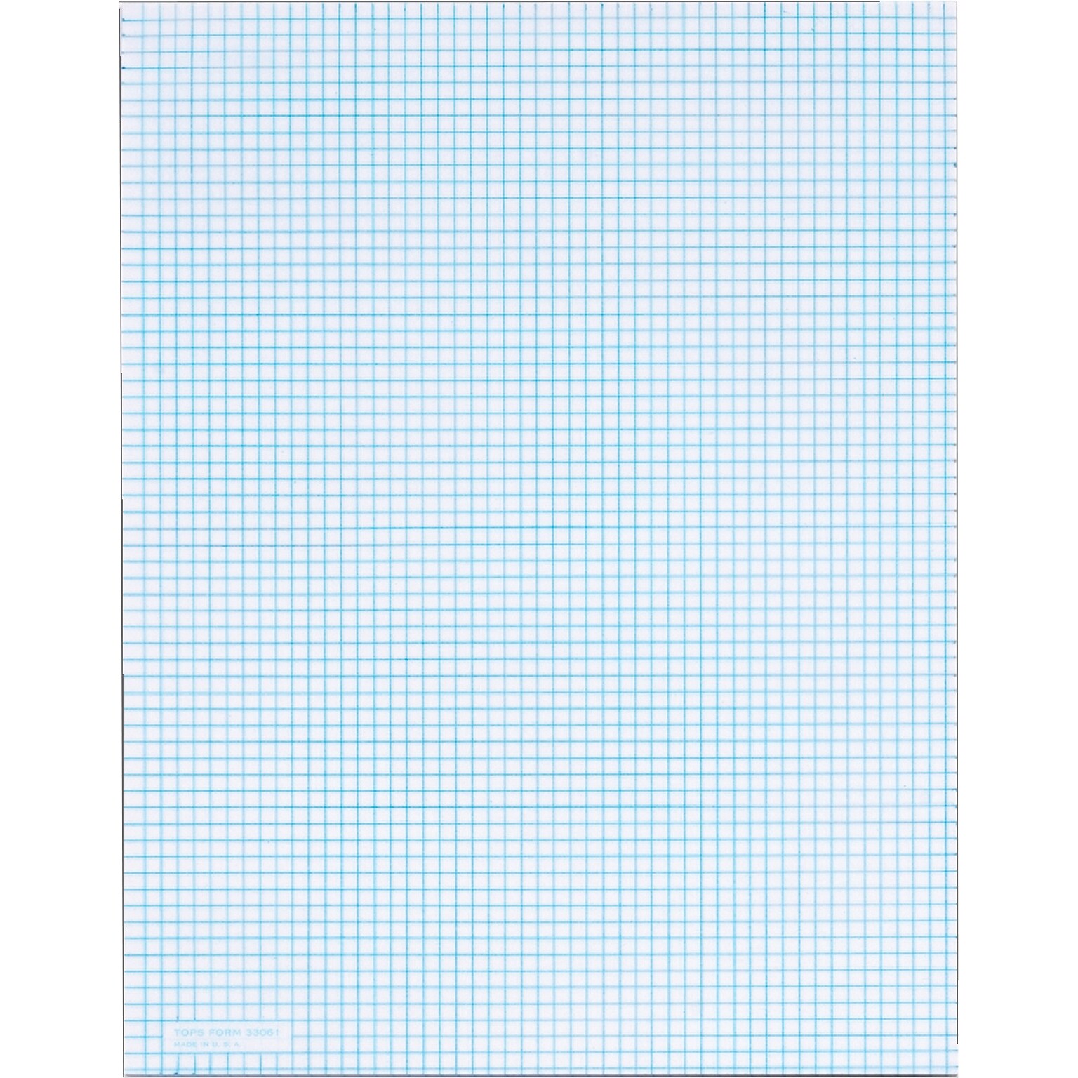 TOPS Notepad, 8.5 x 11, Graph Ruled, White, 50 Sheets/Pad (33061)