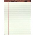 TOPS The Legal Pad Notepad, 8.5 x 11.75, Wide Ruled, Green Tint, 50 Sheets/Pad, 12 Pads (7534)