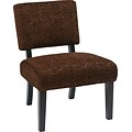 Office Star Avenue Six® Wood Jasmine Accent Chair, Maze Chocolate