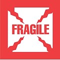 4 x 4 Fragile Label