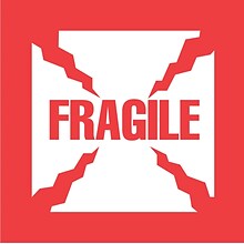 4 x 4 Fragile Label