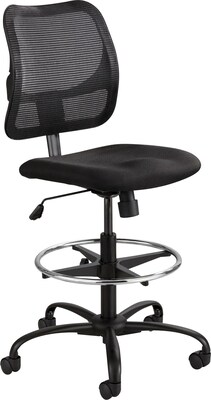 Safco® Vue Vinyl Extended Height Armless Chair; Black