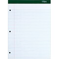 TOPS Double Docket Notepad, 8.5 x 11.75, College, White, 100 Sheets/Pad (TOP 63384)