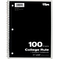 Oxford 1-Subject Notebooks, 8.5 x 11, College Ruled, 100 Sheets, Each (65161)