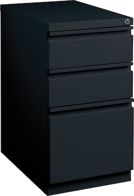 Quill Brand® 3-Drawer Vertical File Cabinet, Locking, Black, Letter, 22.88D (25170D)