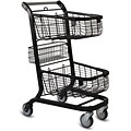 EXpress6000 Convenience Shopping Cart w/ Child Seat, Metallic Gray