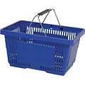 Wire Handle Hand Basket, 28 Liter, Dark Blue, 12 Baskets/Pack
