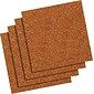 Quartet® Natural Cork Tiles, 12" x 12", Frameless, Modular, 4 Pack