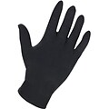 Genuine Joe 6mil Nitrile Pwdr Free Indust Gloves; Black, X-Large Size