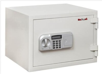 Fire King® Fireproof Electronic Safes; 1 Hour, 0.97 Cu. Ft., 19-2/3H x 13-3/4W x 16-3/4D, White
