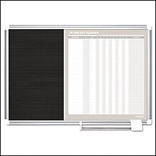 MasterVision In-Out and Notice Board, Silver Frame, 18H x 24W (GA0287830)