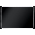 MasterVision Black Fabric Bulletin Board, Aluminum Frame, 48Hx96W