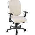 Alera™ Eon Series Mid-Back Stain Resistant Upholstery Leather Chair; White