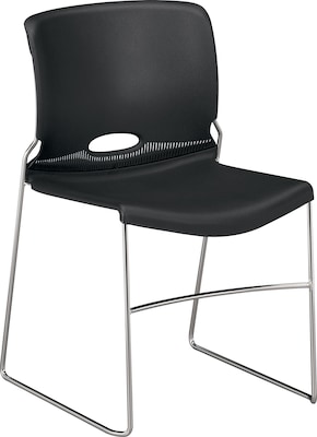 HON Olson High-Density Stacking Chair, Onyx Shell (HON4041ON)