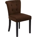 Office Star Avenue Six® Kendal Fabric Desk Chair, Chocolate Velvet