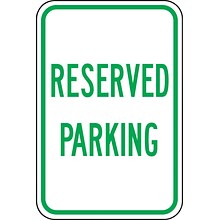 Accuform Reflective RESERVED PARKING Parking Sign, 18 x 12, Aluminum (FRP206RA)
