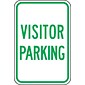 Accuform Reflective "VISITOR PARKING" Parking Sign, 18" x 12", Aluminum (FRP218RA)