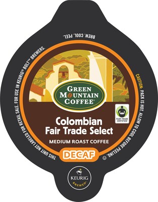 Green Mountain Bolt™ Packs, Green Mountain® Colombian Fair Trade, 18/Box