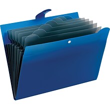 Globe-Weis® 7 Pocket Expanding Files, Blue