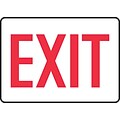 Accuform 7 x 10 Aluminum Safety Sign EXIT, Red On White (MADC531VA)