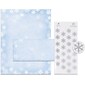 Great Papers® Holiday Stationery Kit Winter Flakes, 25/Count