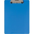 Officemate® Plastic Clipboard, Letter, Arctic Blue, 9 x 12 1/2