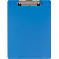 Officemate® Plastic Clipboard, Letter, Arctic Blue, 9 x 12 1/2
