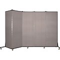 Screenflex® Light-Duty Portable Room Dividers; 65H x 95W, Light Gray