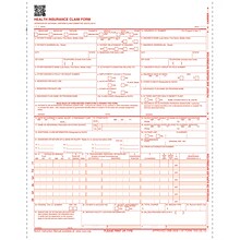 ComplyRight™ CMS-1500 Health Insurance Claim Form (02/12), 2-Part Continuous, White/White, 1,000/Box