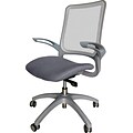 Lorell Vortex Self-Adjusting Weight-Activated Task Chair, Gray