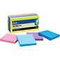 Quill Brand® Self-Stick Notes, 3" x 3", Mega Colors, 100 Sheets/Pad, 12 Pads/Pack (733F12UC)
