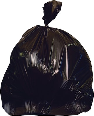 Heritage 60-65 Gallon Industrial Trash Bag, 51 x 48, Low Density, 1.5 Mil, Black (H1048AK)
