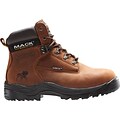 Mack Boots, Bulldog, Mens Steel Toe Work Boot, Leather, Rocky Brown, Mid cut, Size 5 (Womens Size 7)