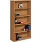 HON® 10500 Series Bookcase, Harvest, 5-Shelf, 71"H