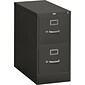 HON 310 Series Vertical File Cabinet, Letter, 2-Drawer, Charcoal, 26 1/2"D